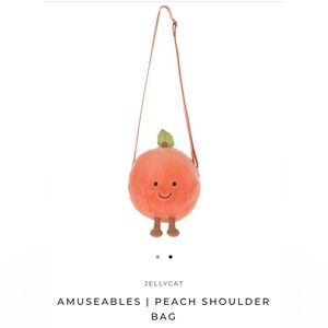 Jellycat Amuseables Peach Shoulder Bag
